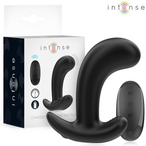 INTENSE - CHANDLER ANAL PLUG 10 WIBRACJI CZARNY PILOT